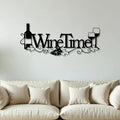  Wine Time Metal Wall Art
