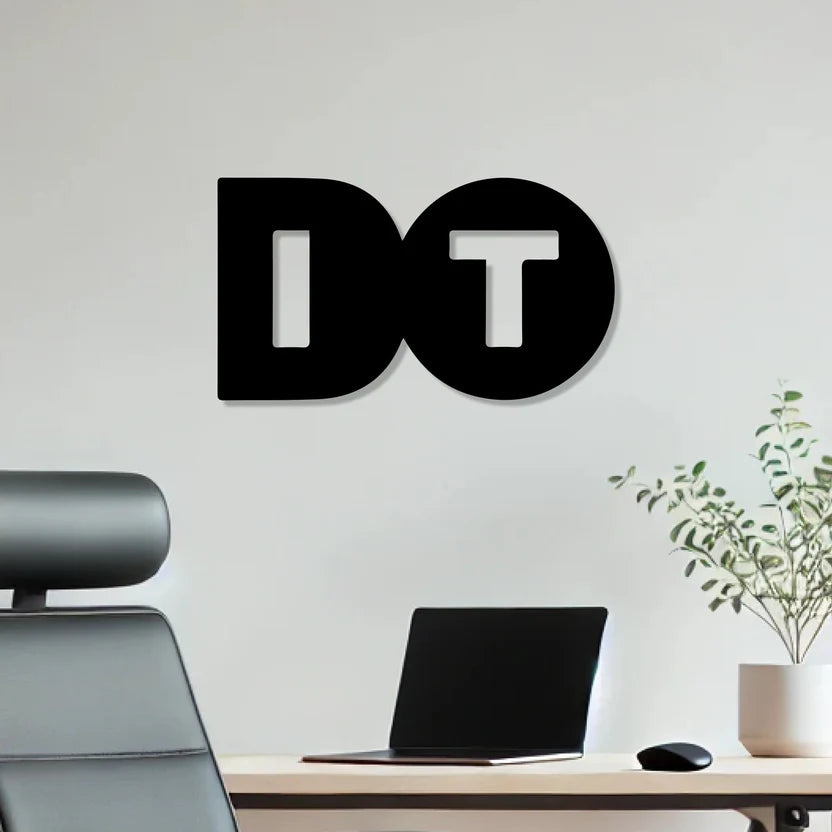 Do It Text Metal Wall Art