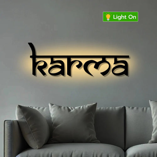 Karma Reminder Metal Wall Ar