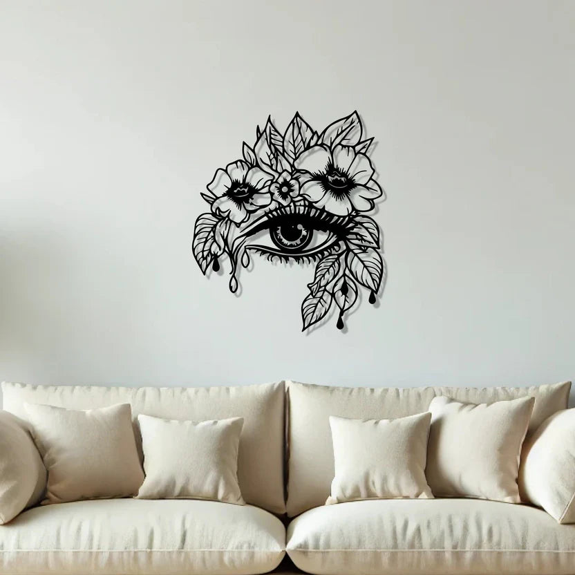  Blooming Eye Metal Wall Art