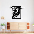 Sparrow Frame Metal Wall Art