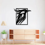 Sparrow Frame Metal Wall Art