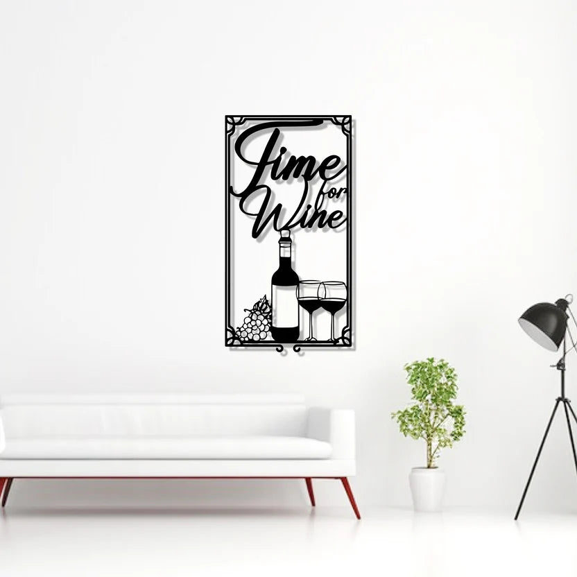 Wine Sign Frame Metal Wall Art 