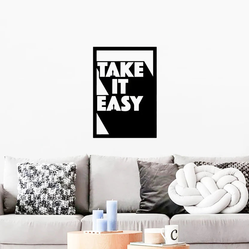 Take It Easy Metal Wall Art