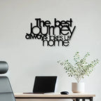 The Best Journey Text Metal Wall Art