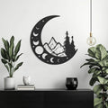 Lunar Mountainscape Metal Wall Art 