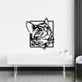 Cat Face Metal Wall Art 