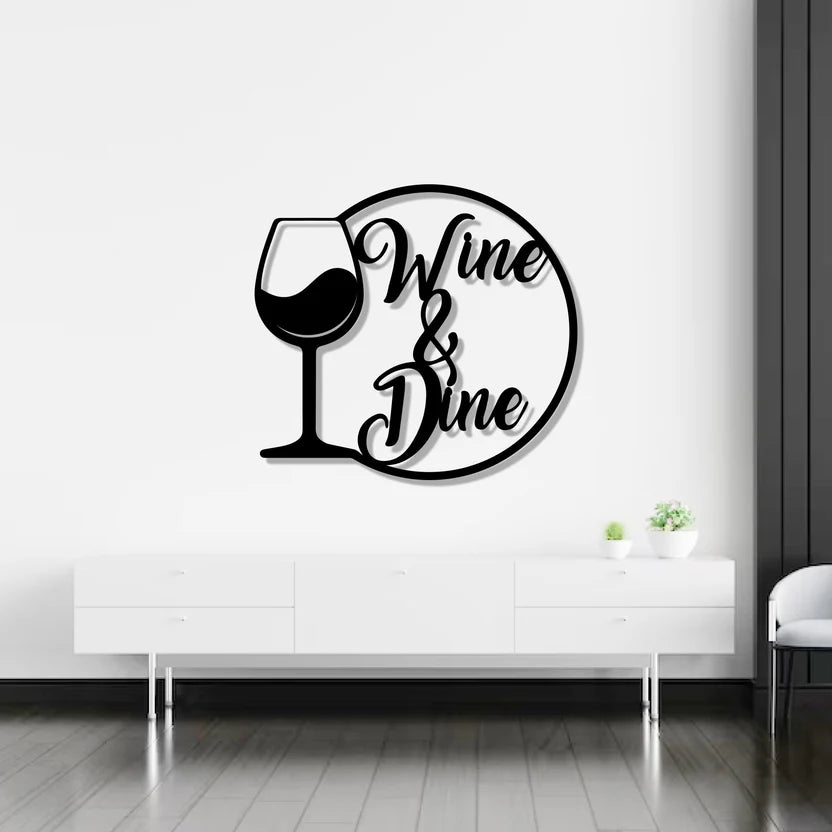 Wine & Dine Metal Wall Art