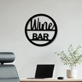 Bar Text Sign Metal Wall Art