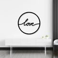 Circle Frame Metal Wall Art 
