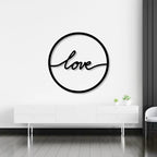 Circle Frame Metal Wall Art 