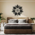 Seven Chakra Flower of Life Metal Wall Art
