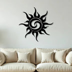 Sunburst Silhouette Metal Wall Art