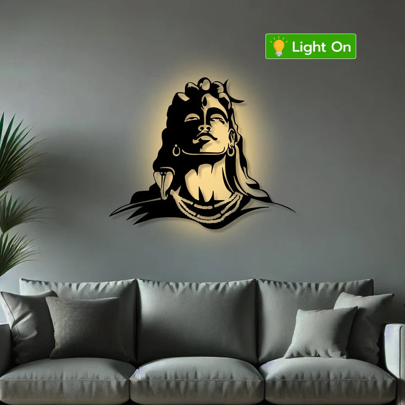 Mahadev Adiyogi Metal Wall Art
