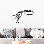 Wine in Glass Metal Wall Art