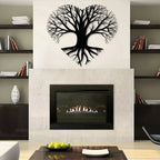 Heart Shape Tree of Life Metal Wall Art