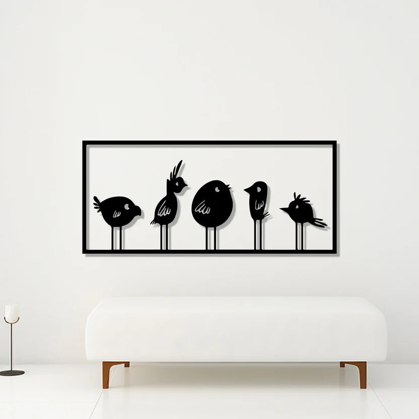 Modern Bird Metal Wall Art Decor – Stylish Hanging Wall Decor - Harshita Craft