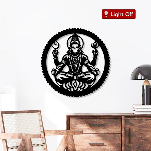 Veer Hanuman Metal Wall Art