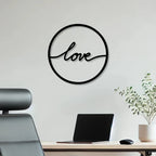 Circle Frame Metal Wall Art 