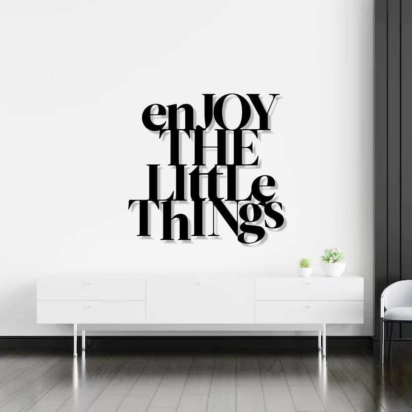 Enjoy The Little Things Metal Wall Art 