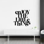 Enjoy The Little Things Metal Wall Art 
