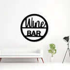 Bar Text Sign Metal Wall Art
