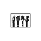  Guitar Silhouette Metal Wall Art