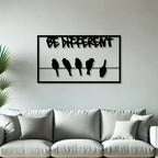 Be Different Metal Wall Art Decor – Creative Motivational Wall Hanging - Harshita Craft