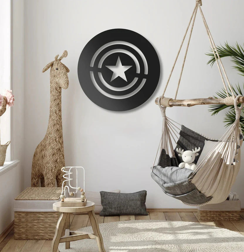 Shield Metal Wall Art Decor