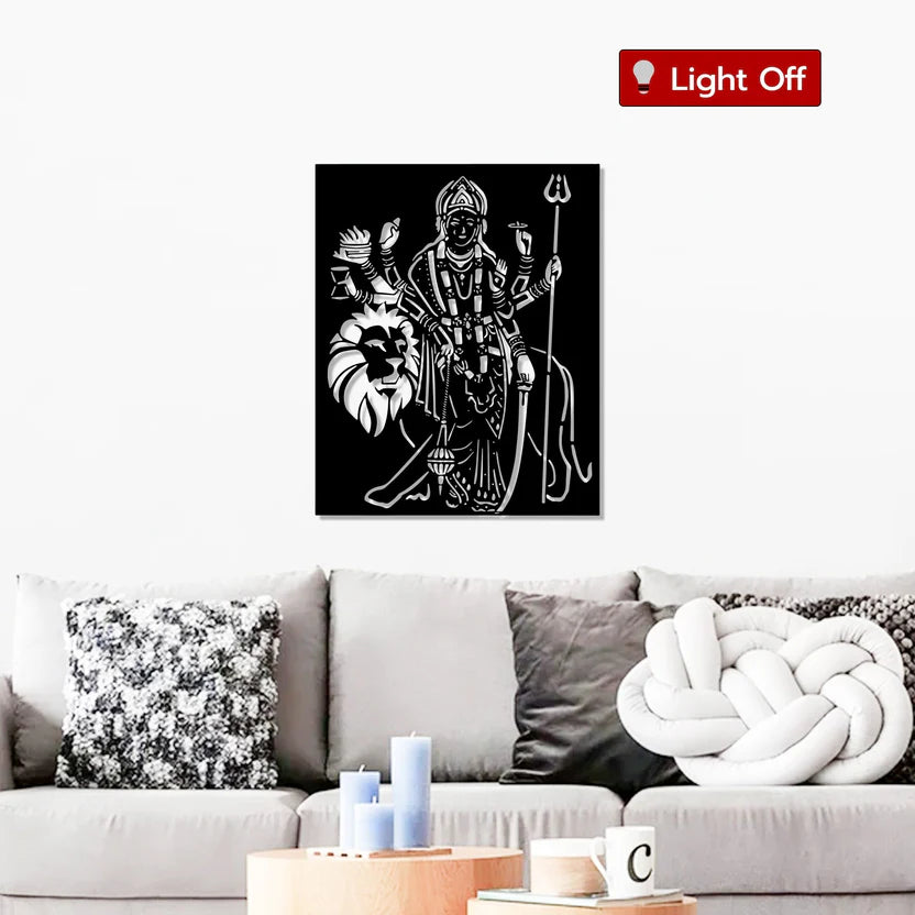 Sherawali Mata Metal Wall Art 