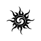 Sunburst Silhouette Metal Wall Art