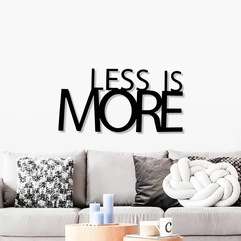 Less Is More Metal Wall Art 
