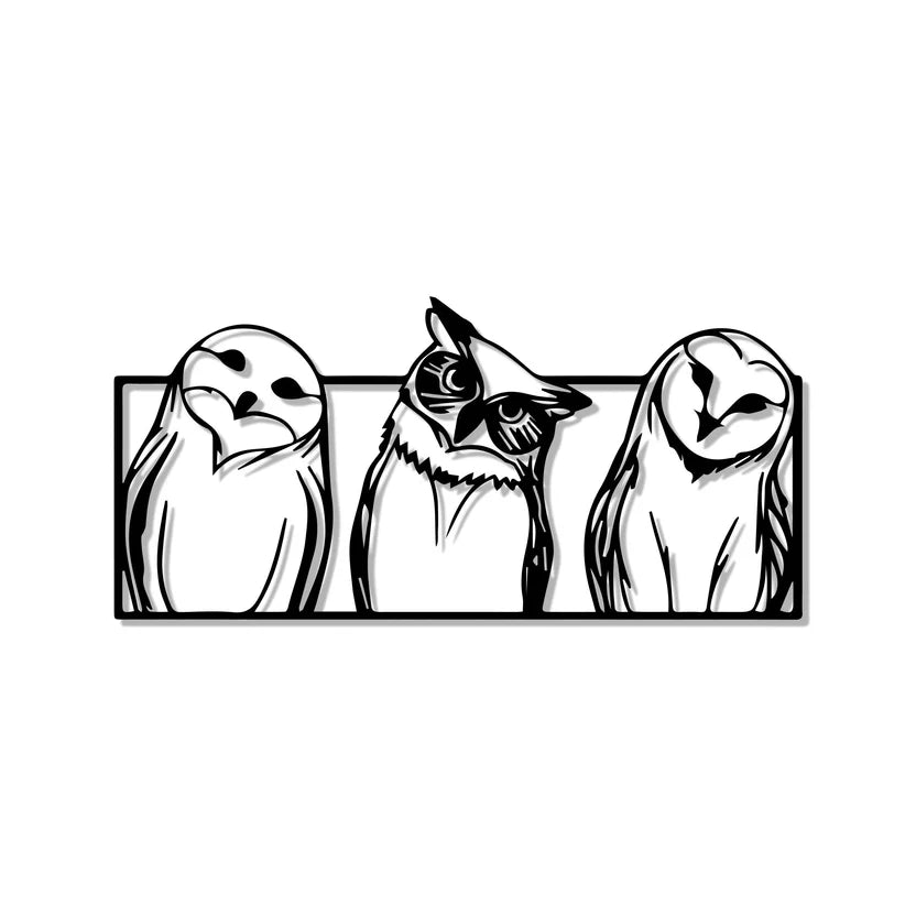 Owl Metal Wall Art 