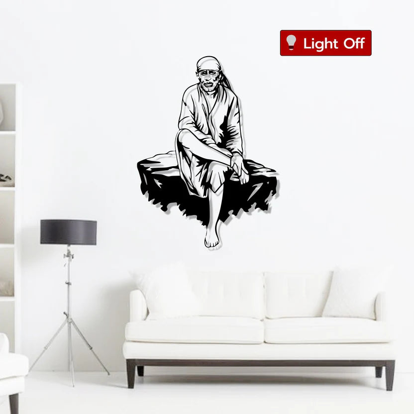 Sai Baba Metal Wall Art
