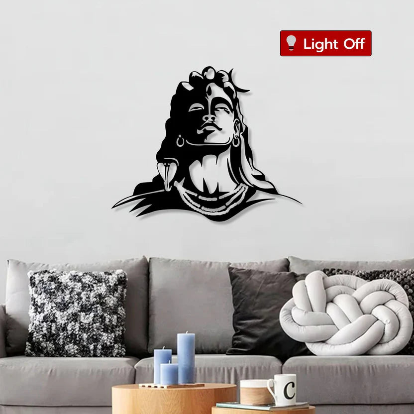 Mahadev Adiyogi Metal Wall Art