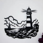 Lighthouse Scenery Metal Wall Art
