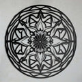 Hypnotic Circular Mandala Metal Wall Art