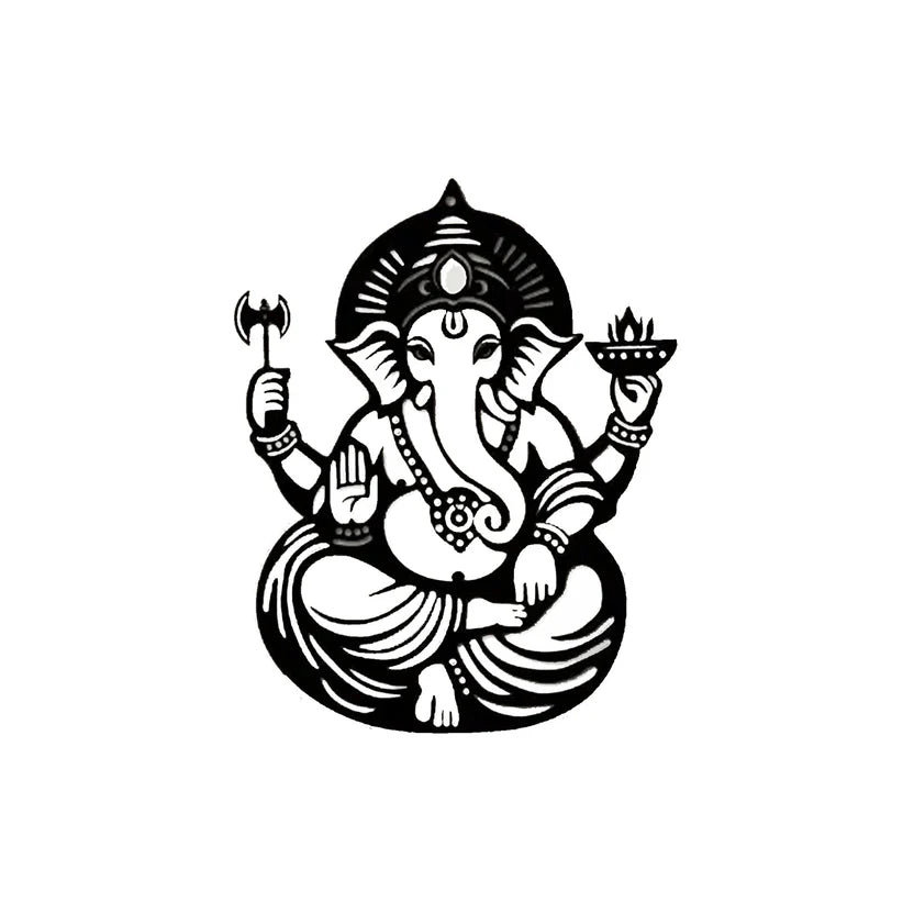 Shree Ganesha Metal Wall Art Decor – Blessings & Prosperity Wall Hanging - Harshita Craft