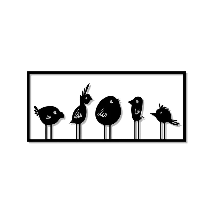 Modern Bird Metal Wall Art Decor – Stylish Hanging Wall Decor - Harshita Craft