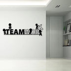 Team Work Motivational Metal Wall Art Decor – Office & Workspace Wall Hanging - Harshita Craft