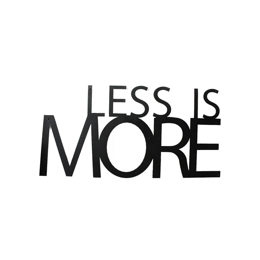 Less Is More Metal Wall Art 