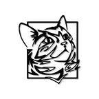 Cat Face Metal Wall Art 