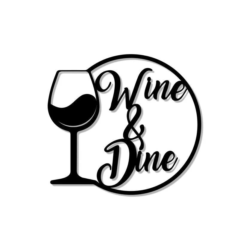 Wine & Dine Metal Wall Art