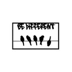Be Different Metal Wall Art Decor – Creative Motivational Wall Hanging - Harshita Craft