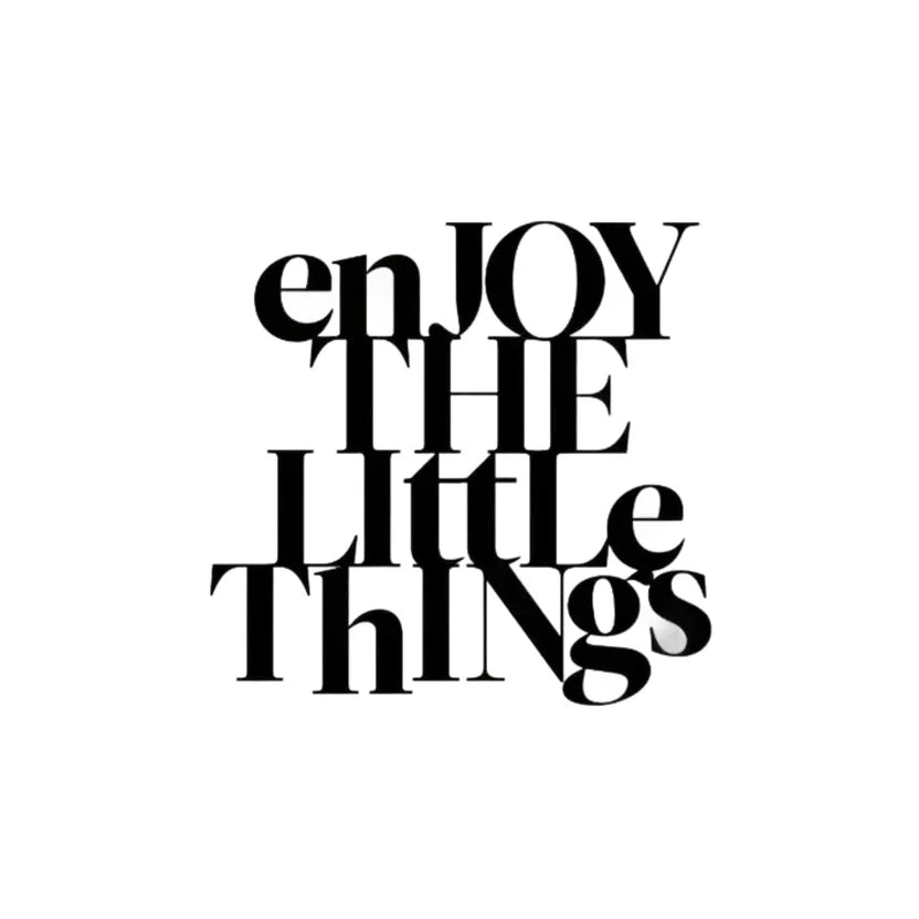 Enjoy The Little Things Metal Wall Art 