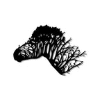 Zebra Silhouette Metal Wall Art