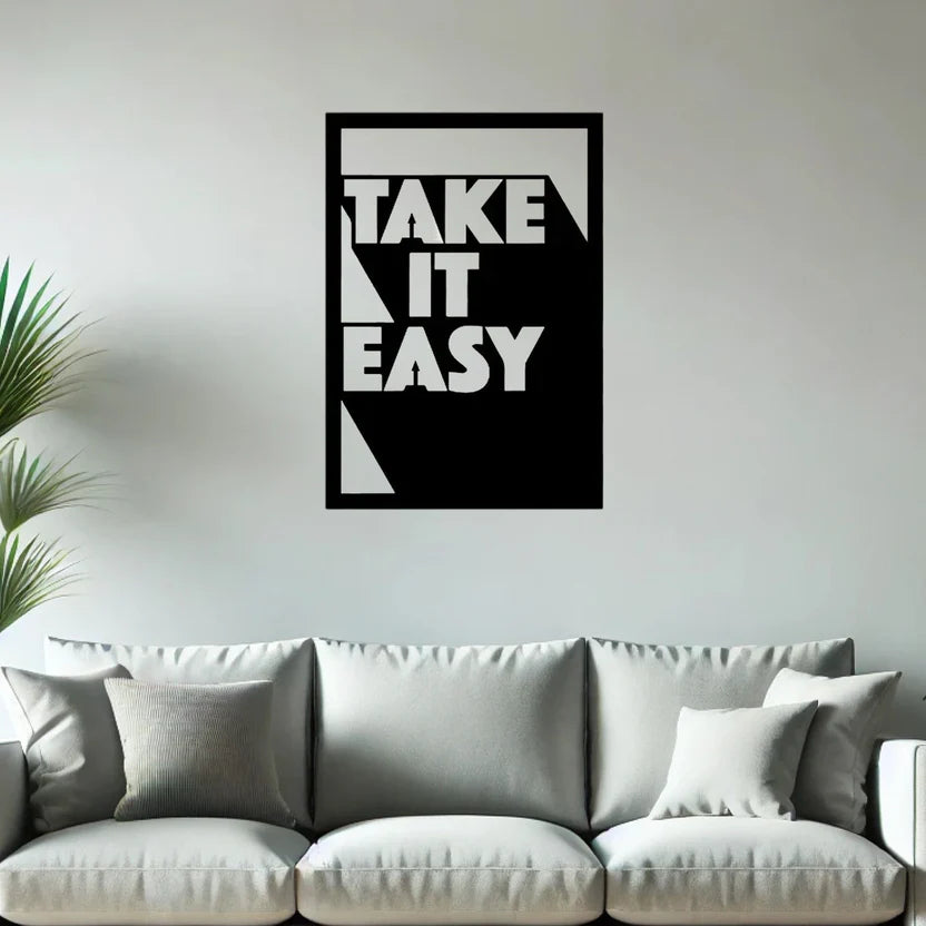 Take It Easy Metal Wall Art