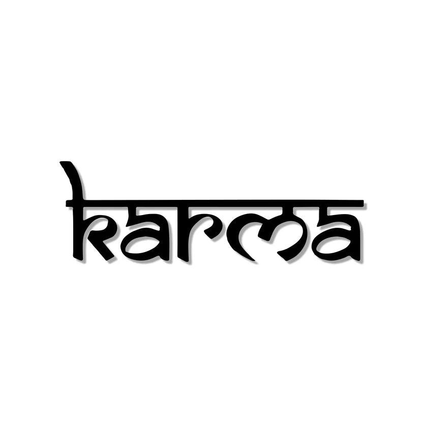 Karma Reminder Metal Wall Ar
