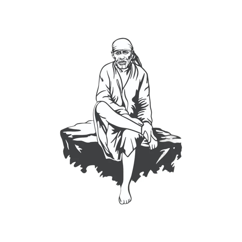 Sai Baba Metal Wall Art