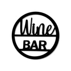 Bar Text Sign Metal Wall Art